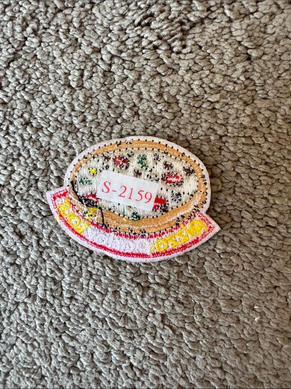Pizza Parlor Tour Red Kids Iron-On Patch